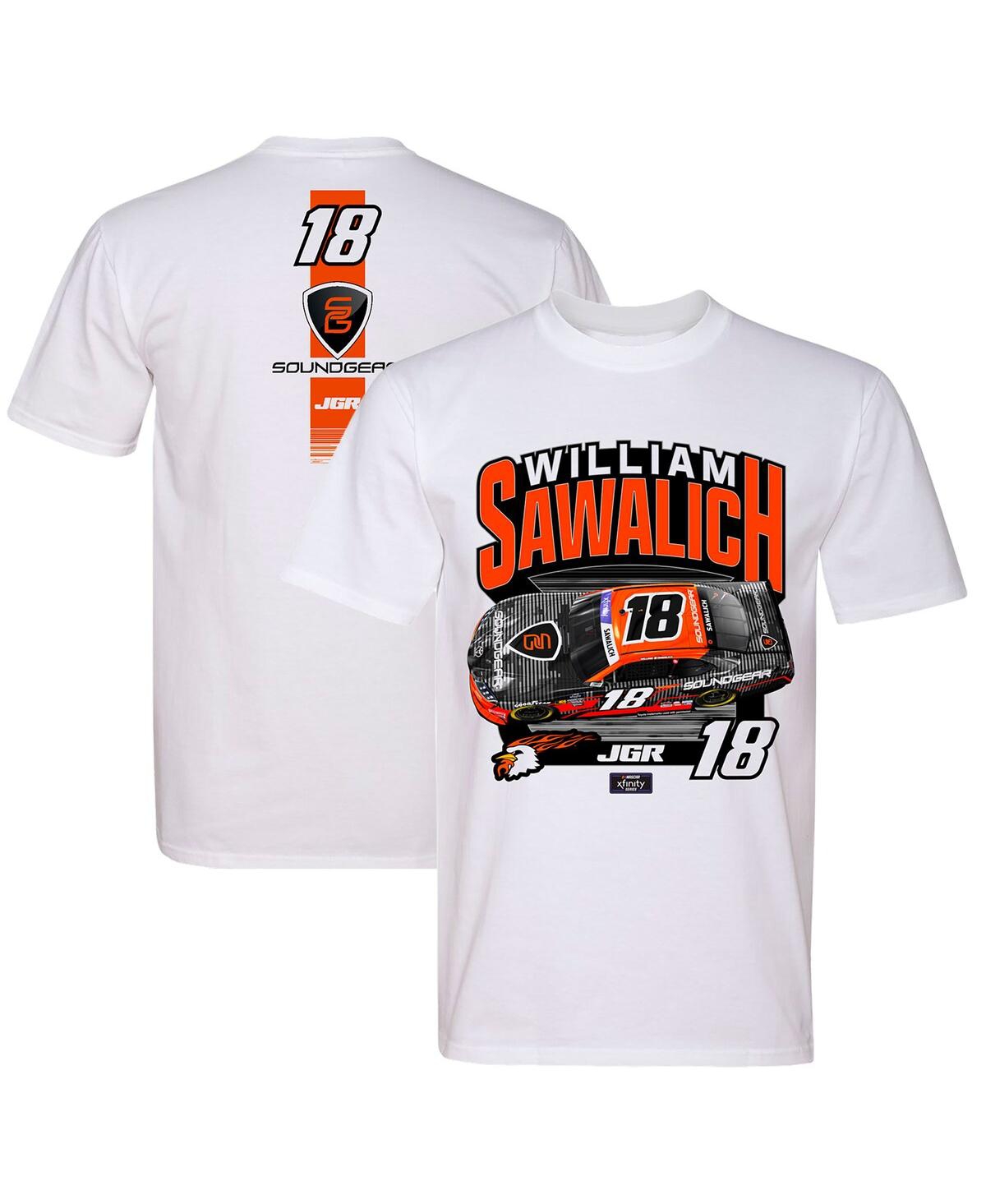 Men's White William Sawalich SoundGear Car T-Shirt - White