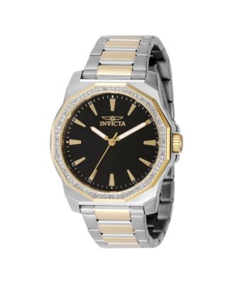 Men's 49105 Speedway Quartz 3 Hand Black Dial Watch