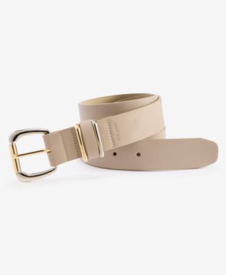 Steve Madden - Two-Tone Roller Buckle Micropebble Belt