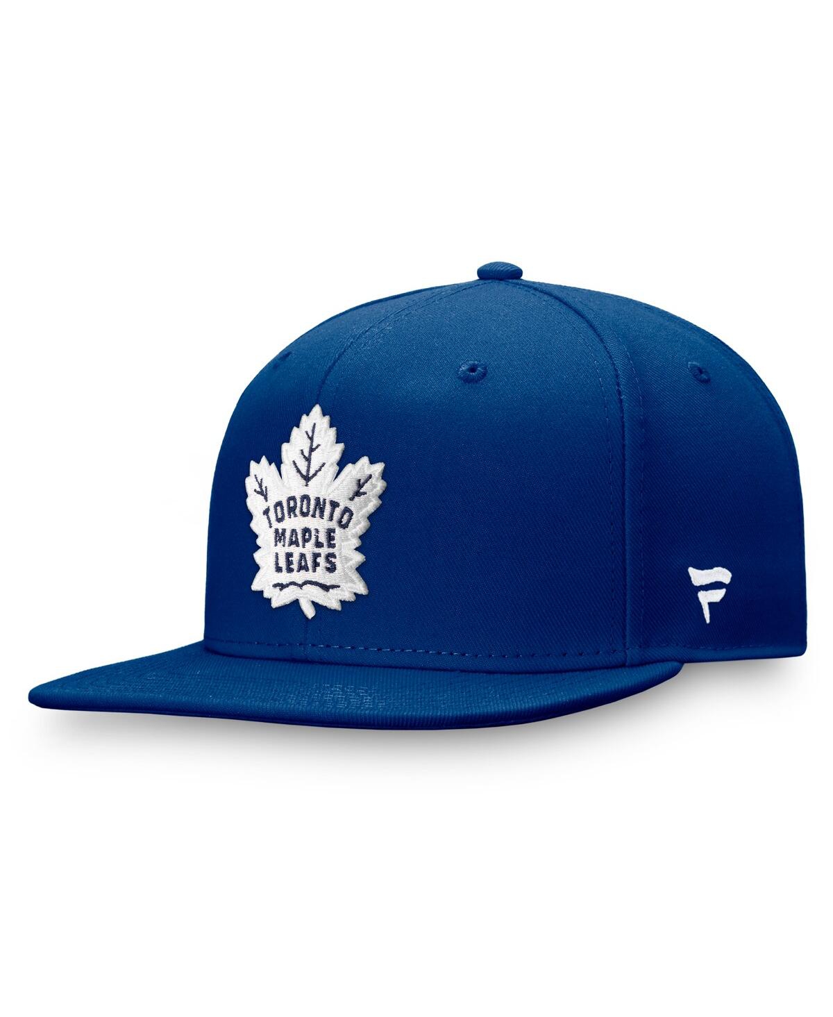 Fanatics Men's Blue Toronto Maple Leaf's Core Primary Logo Snapback Hat In Blue