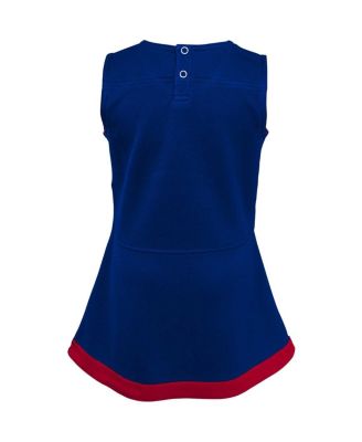 Baby Boys and Girls Royal New York Giants Cheer Captain Jumper Dress