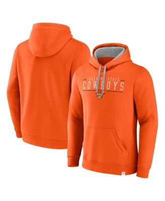 Fanatics - Men's Orange Oklahoma State Cowboys Second Wind Distressed Pullover Hoodie