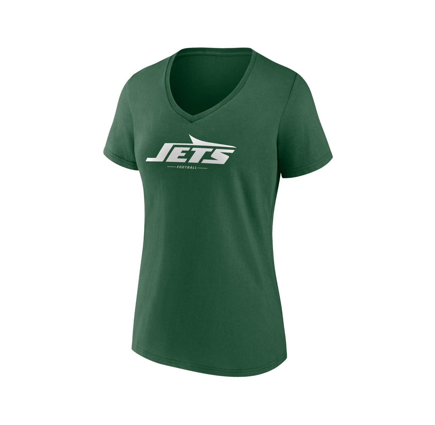 Women's Green New York Jets Team Lock-Up V-Neck T-Shirt