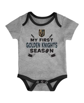 Baby Boys and Girls 3-Piece Vegas Golden Knights Legend Bodysuit Set