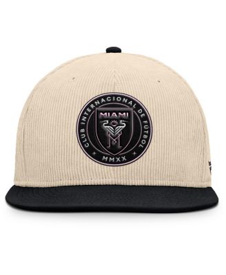 Men's Cream Inter Miami CF Tempo Corduroy Snapback Hat