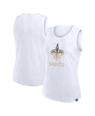 Fanatics - Women's White New Orleans Saints Slub Tank Top