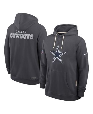 Nike - Men's Anthracite Dallas Cowboys Sideline Standard Issue Initial Home Dri-FIT Hoodie