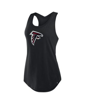 Women's Black Atlanta Falcons Iron Fan Tank Top