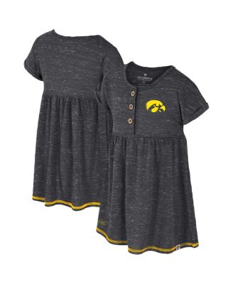 Colosseum - Girls Toddler Black Iowa Hawkeyes Fleet Dress
