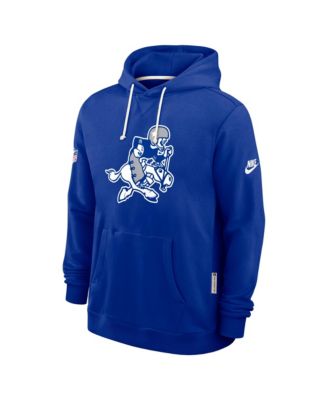 Men's Royal Dallas Cowboys Sideline Offensive Set Play Performance Pullover Hoodie
