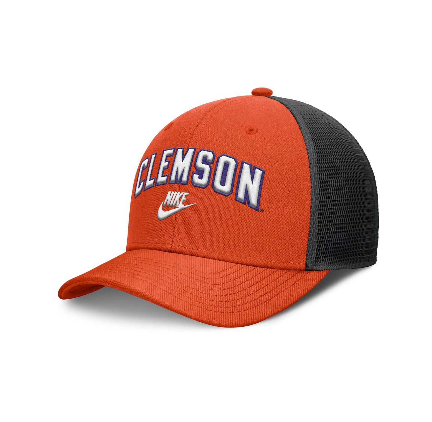 Men's Orange/Black Clemson Tigers Legacy Arch Rise Performance Trucker Adjustable Hat