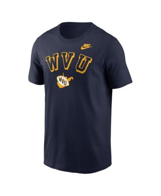 Men's Navy West Virginia Mountaineers Legacy Nickname T-Shirt