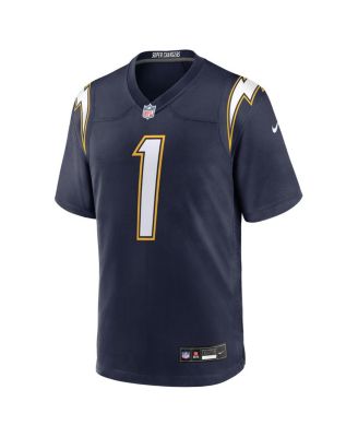 Men's Quentin Johnston Navy Los Angeles Chargers Alternate Super Chargers Game Player Jersey