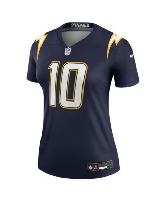 Women's Justin Herbert Navy Los Angeles Chargers Alternate Super Chargers Legend Player Performance Top