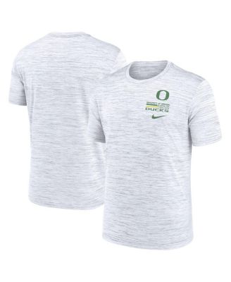 Nike - Men's White Oregon Ducks Velocity Stacked Performance T-Shirt