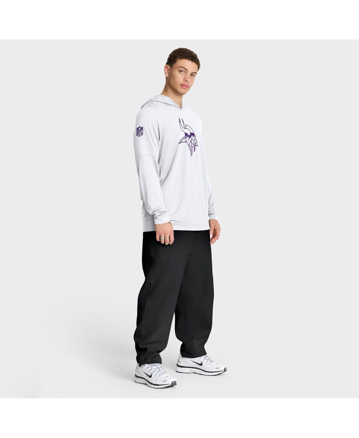 Nike White Minnesota Vikings Sideline Alt 2 Tight Coverage Performance Pullover Hoodie In White