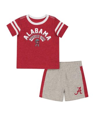 Colosseum - Baby Boys and Girls Crimson Alabama Crimson Tide T-Shirt and Shorts Set