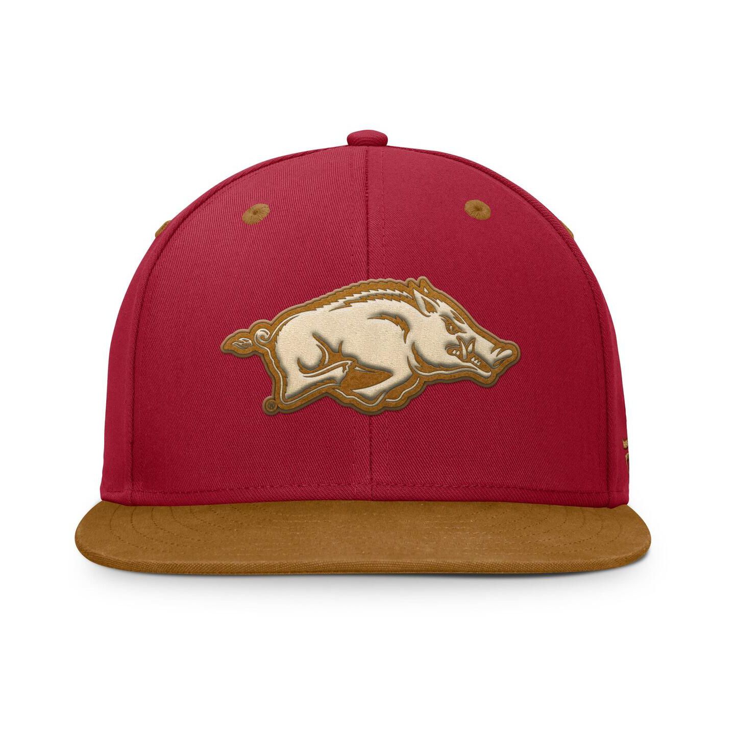 Мужская кепка Fanatics Cardinal/Brown Arkansas Razorbacks NoBo Fitted Hat — фото 2
