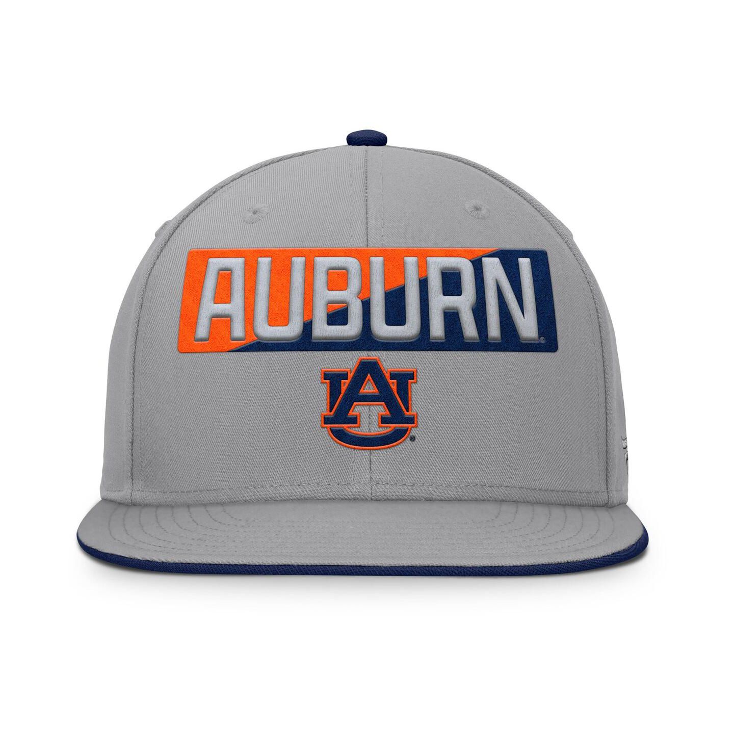 Мужские головные уборы Fanatics Gray Auburn Tigers Duo Snapback Hat — фото 2
