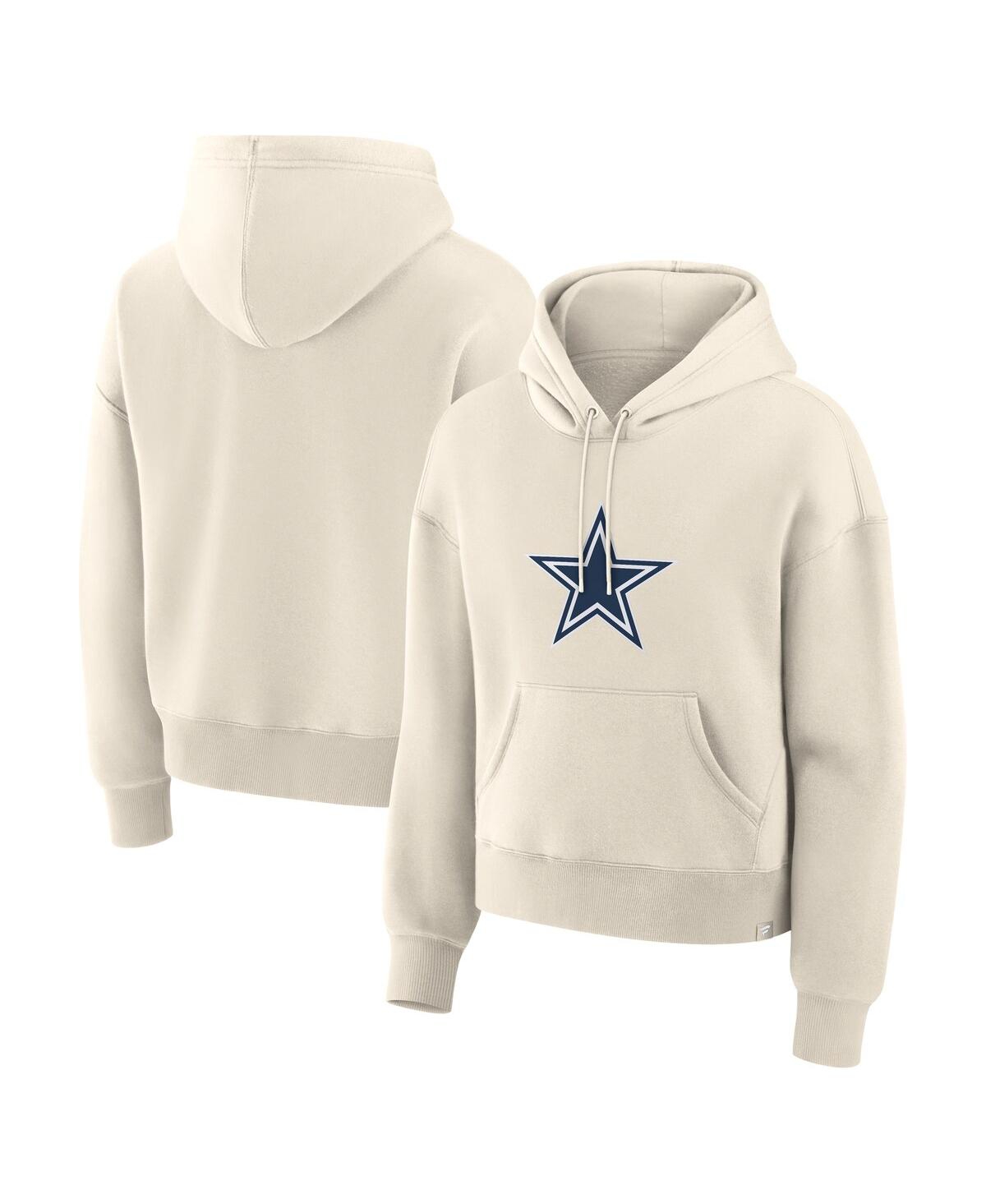 Fanatics Women's Cream Dallas Cowboys Dove Legacy Pullover Hoodie In White