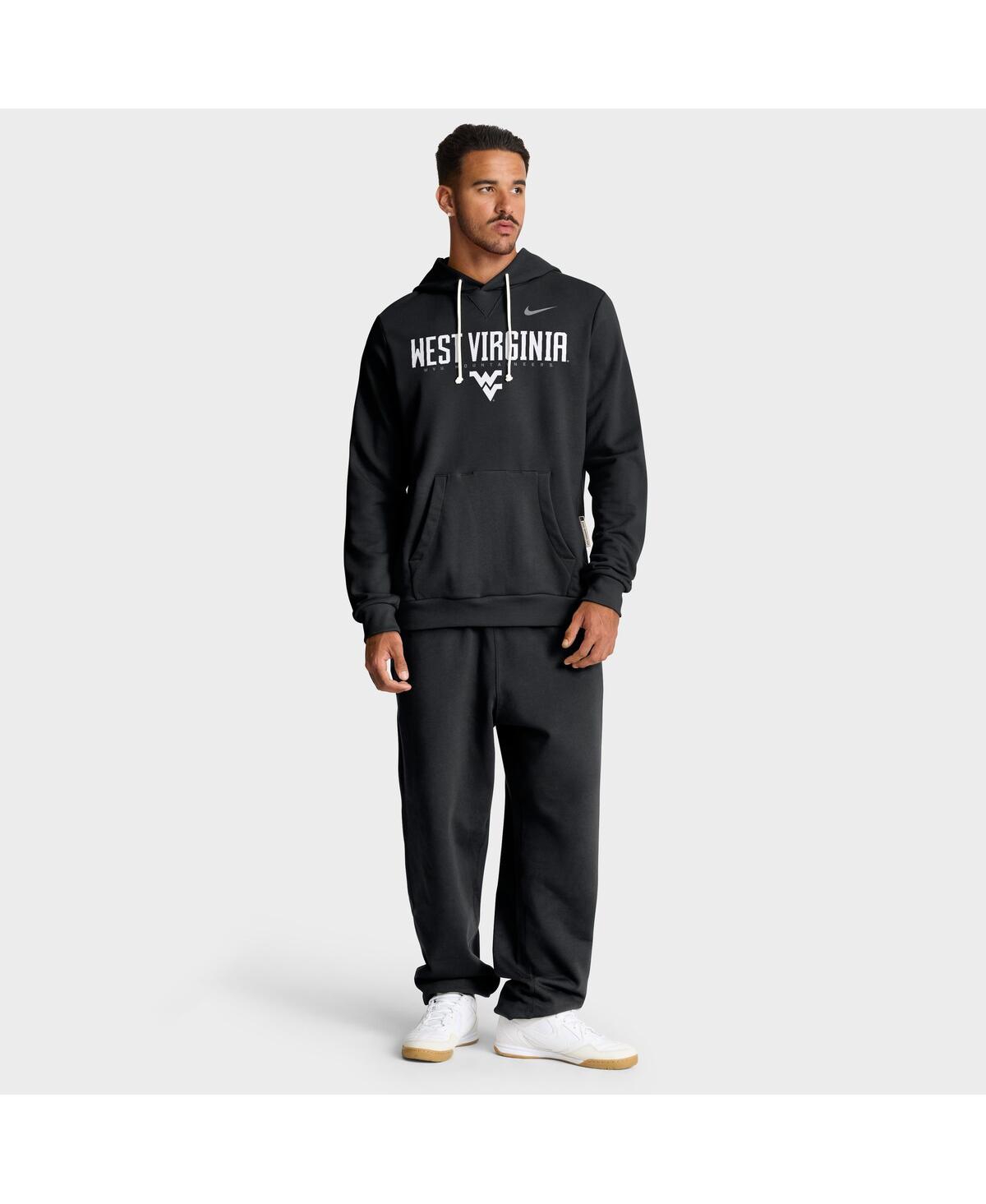 Nike Black West Virginia Mountaineers 2025 Sideline Standard Issue Dri-fit Hoodie In Black