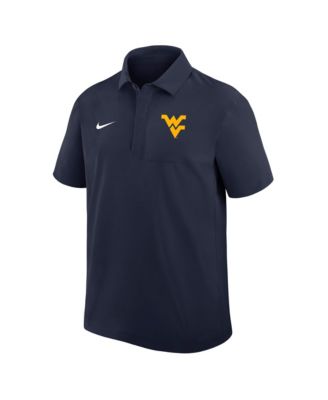 Men's Navy West Virginia Mountaineers 2025 Coaches Sideline Polo Shirt