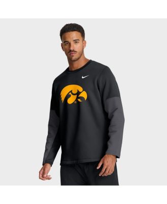 Nike - Men's Black Iowa Hawkeyes 2025 Sideline Coach Performance Long Sleeve T-Shirt
