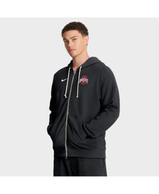 Nike - Men's Black Ohio State Buckeyes 2025 Sideline Performance Full-Zip Hoodie