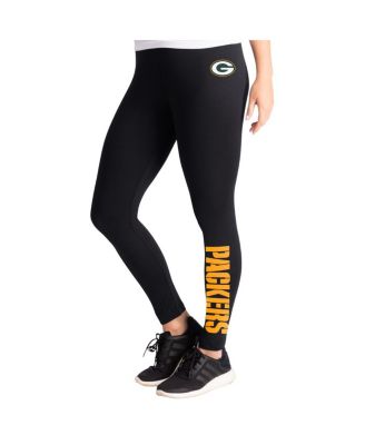G-III 4Her by Carl Banks - Women's Black Green Bay Packers Pregame Leggings