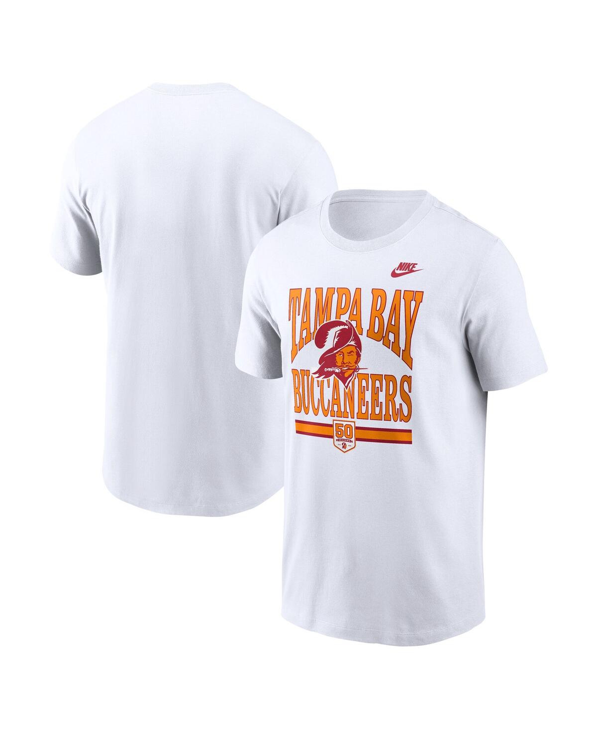 Nike Men's White Tampa Bay Buccaneers 50th Season Essential T-shirt In White