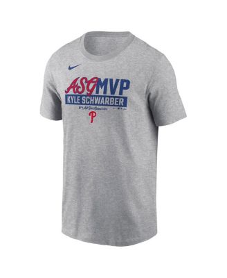 Men's Kyle Schwarber Heather Gray Philadelphia Phillies 2025 MLB All-Star Game MVP T-Shirt