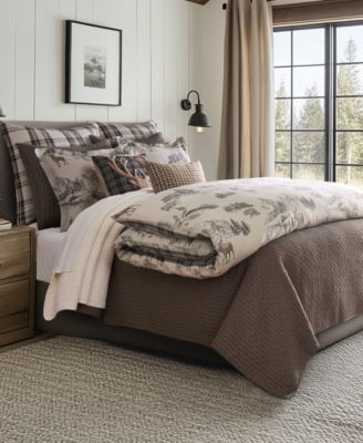 Home Lodge Toile Reversible 3-Pc. Comforter Set, King