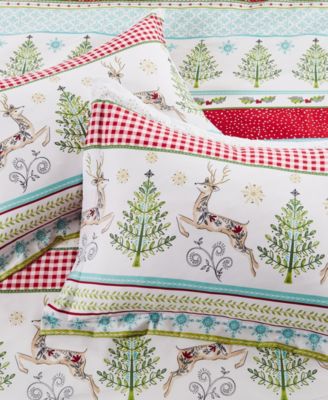 Home Merry and Bright Comet and Cupid Reversible 3-Pc. Duvet Cover Set, Queen