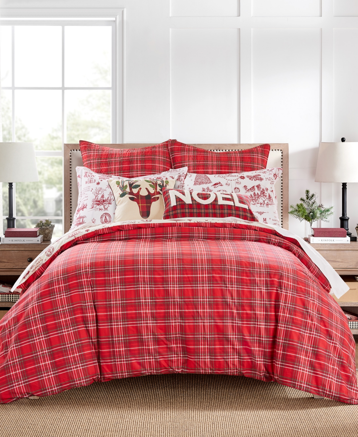 Levtex Home Yuletide Reversible 3-pc. Comforter Set, Full/queen In Red