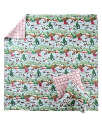 Home Merry Mountains Reversible 3-Pc. Quilt Set, Full/Queen