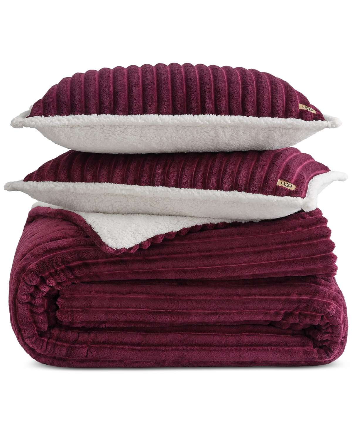 Ugg Avery Ribbed 3-pc. Comforter Set, Full/queen
