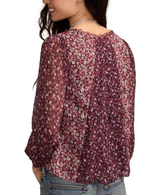 Women's Print Mix Swing Top