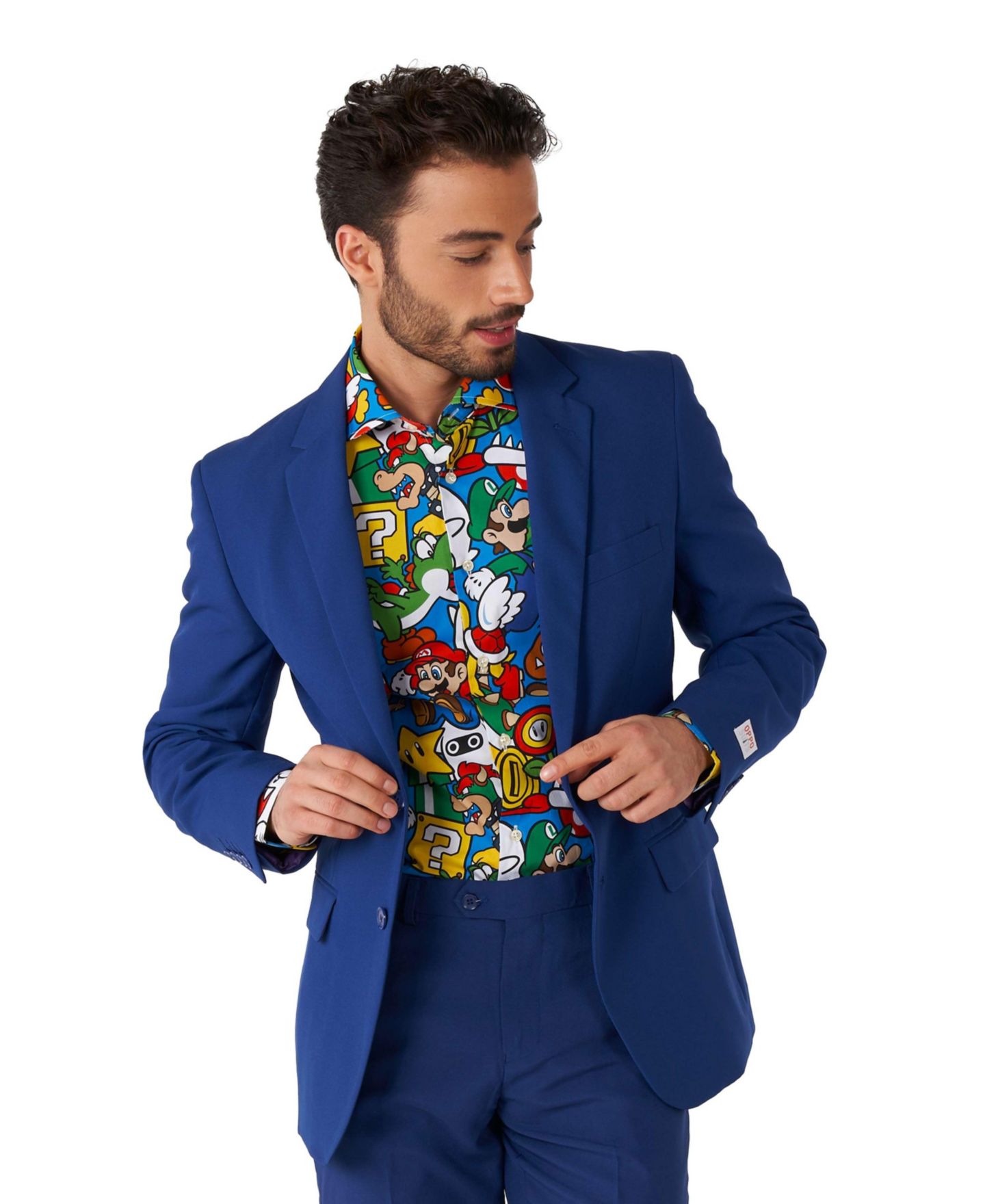 Мужская рубашка OppoSuits Super Mario Licensed Nintendo Dress Shirt, цвет: Assorted — фото 5