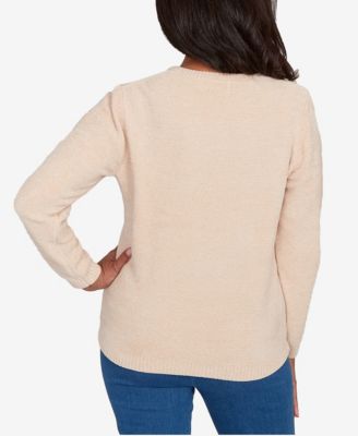 Women's  Classic Cable Chenille Pullover Sweater