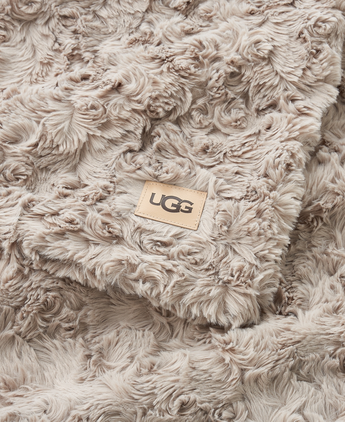 Ugg Adalee Faux Fur Throw, 50" X 70" In Neutral