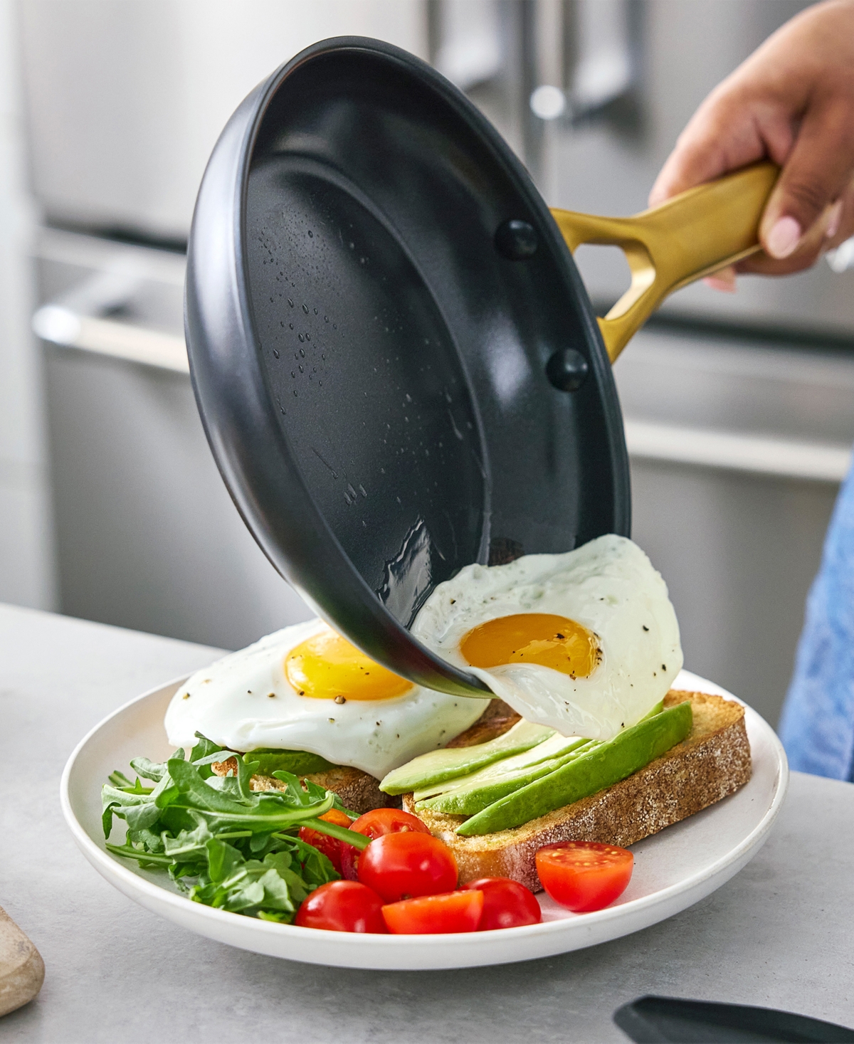 Greenpan Reserve 8" Ceramic Nonstick Frypan In Black