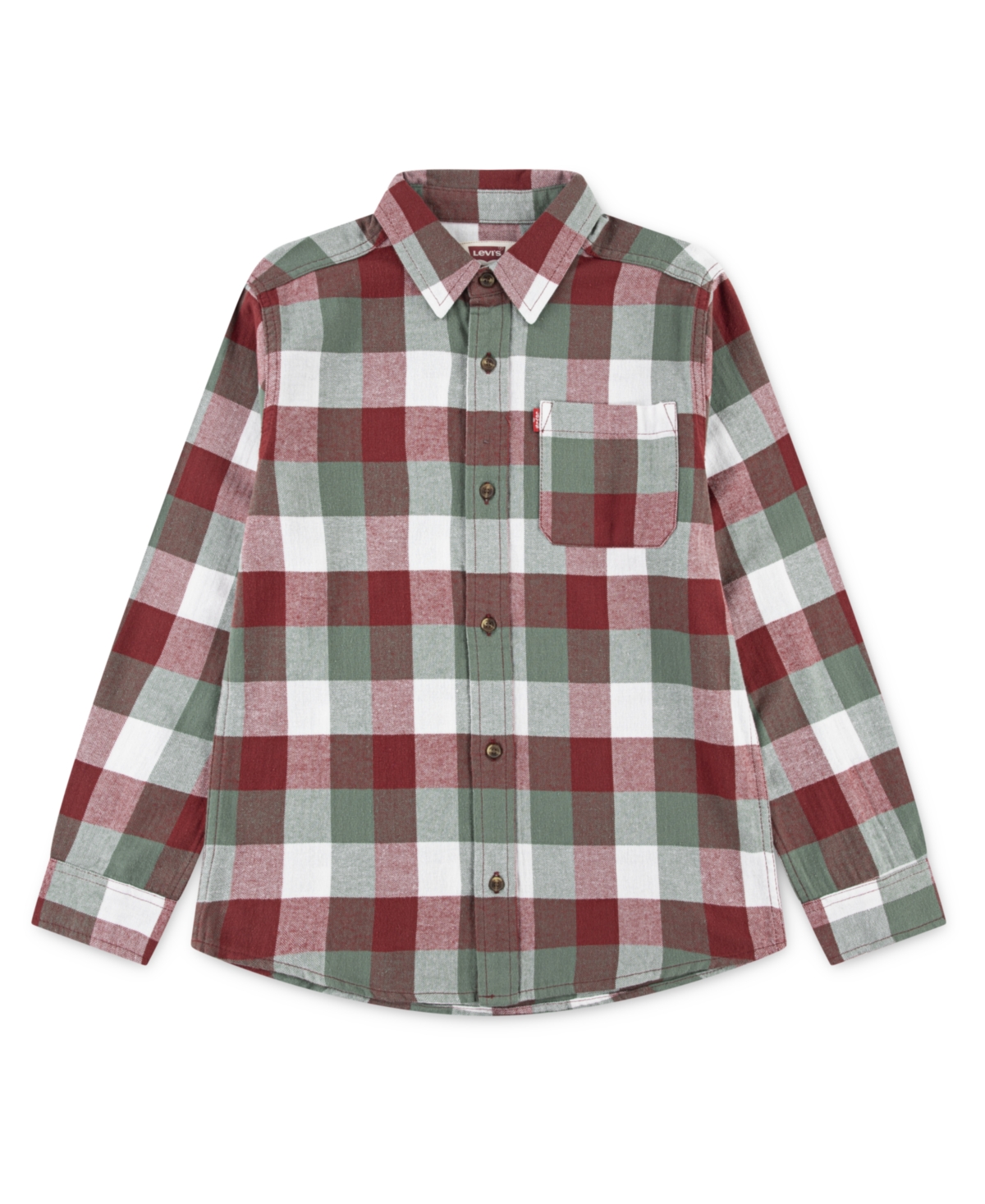Levi's Levis Buffalo Check Flannel Shirt Big Boys S-xl S In Multi