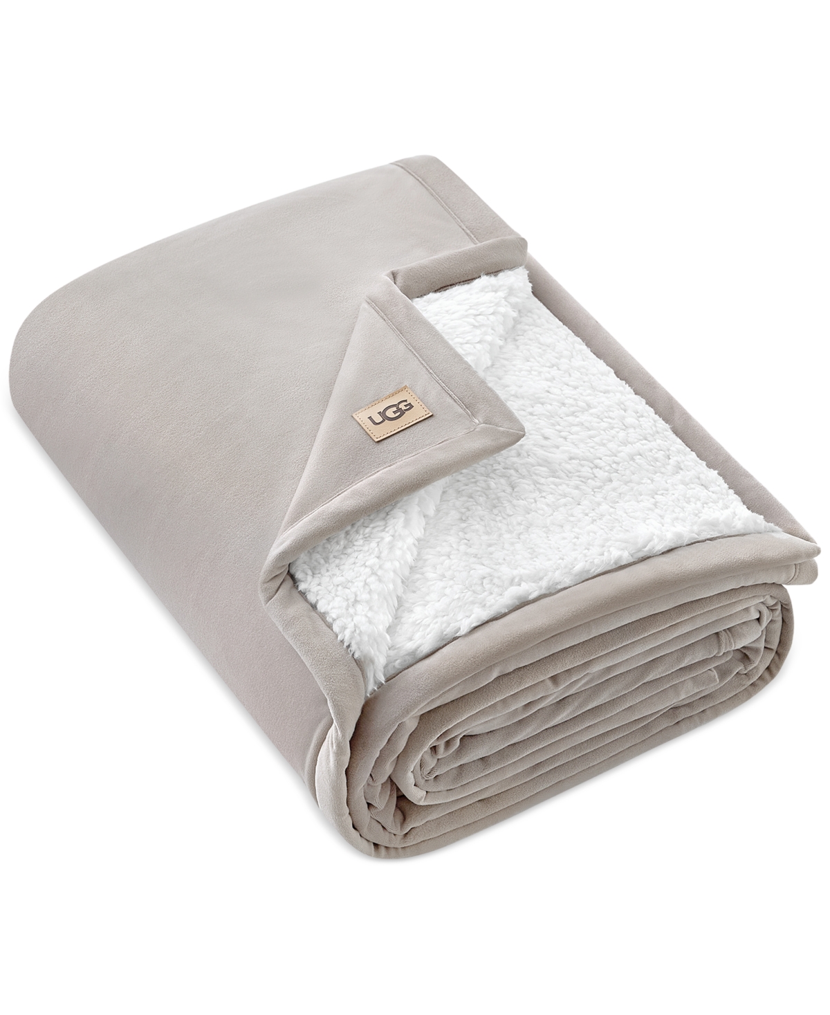 Ugg Bliss Faux-fur Throw, 50" X 70" In Gray