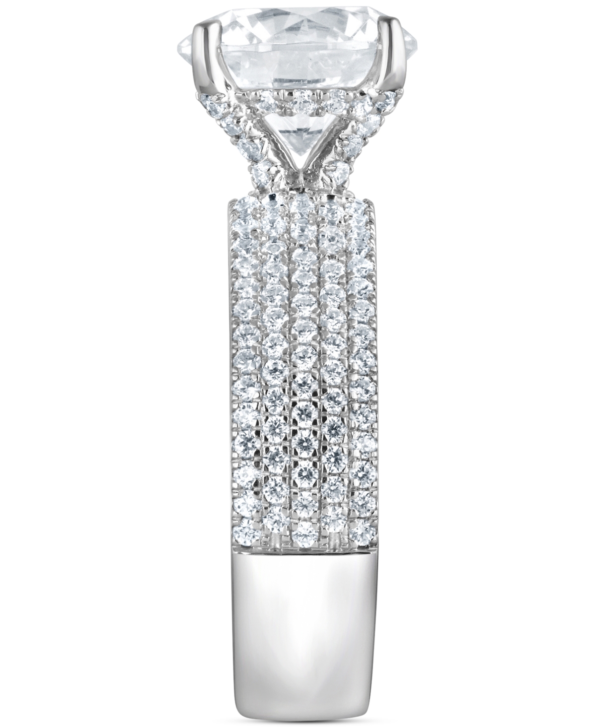 Badgley Mischka Bagley Mischka Certified Lab Grown Diamond Engagement Ring (3-3/4 Ct. T.w.) In 14k Gold In Metallic