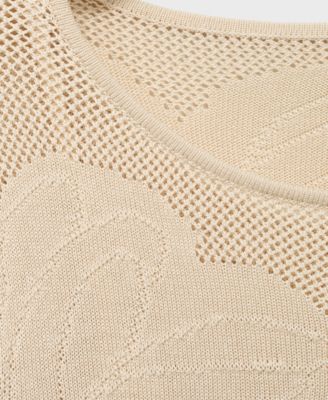 Women's Embroidered Floral Knit Dress