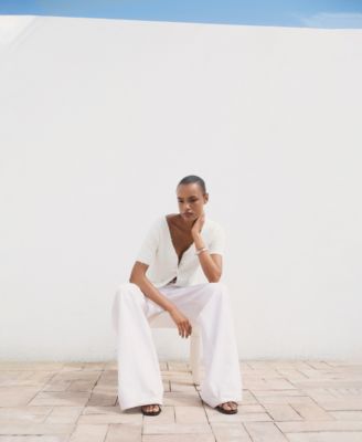 Women's Short-Sleeved Boucle Cardigan