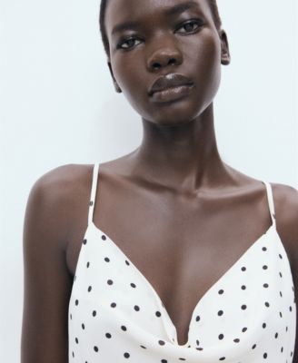 Women's Draped Neckline Long Dress