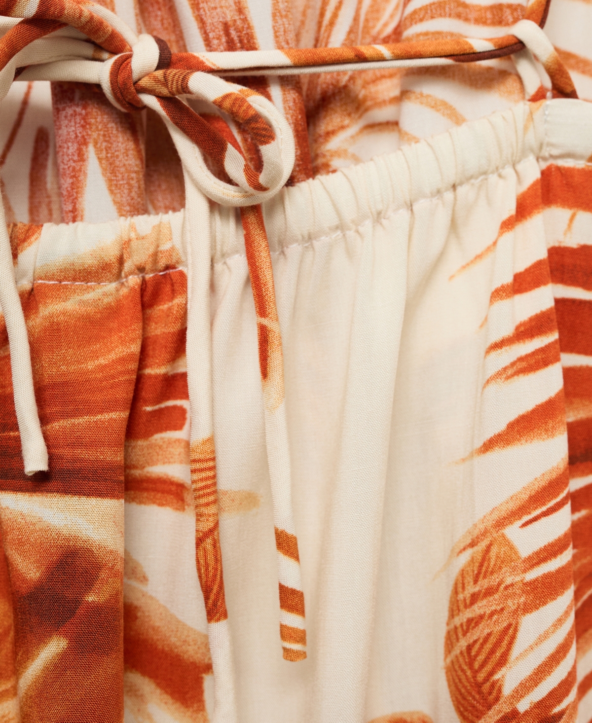 Mango Palm Halter Sundress In Brown