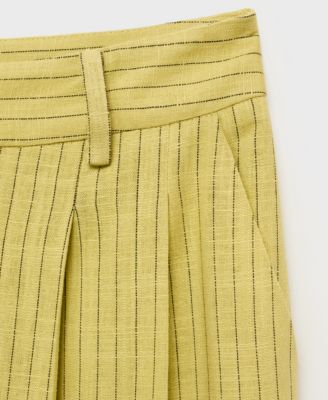 Women's Striped Straight Suit Pants