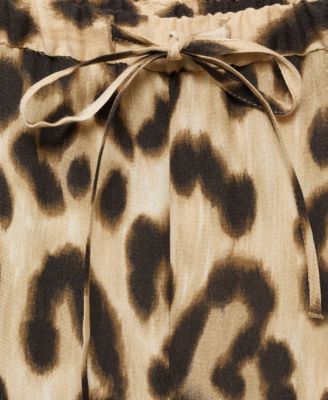 Women's Fluid Animal- Print Pants